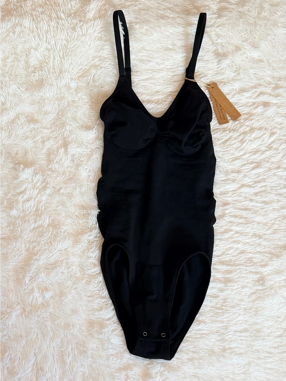 Shapellx Tummy Control Shapewear Bodysuit Black XS/S
